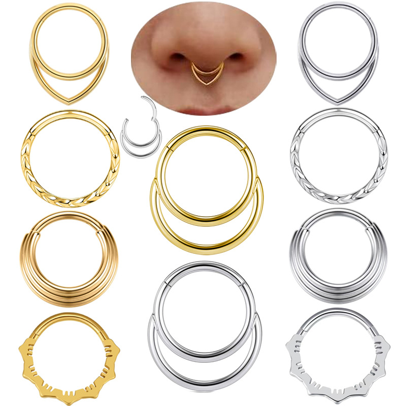Body Jewelry Cartilage Earrings - Pendientes de aro para la nariz,