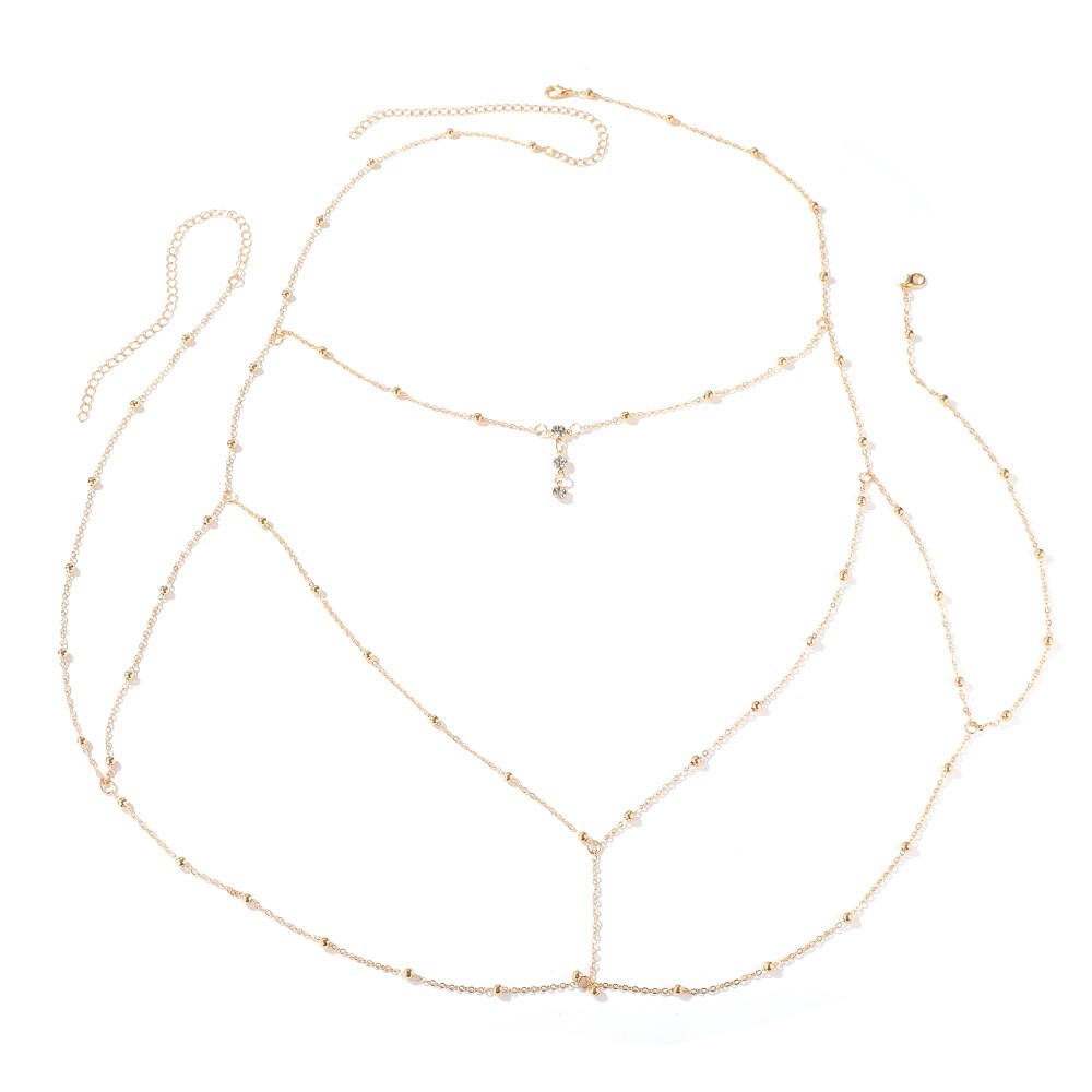 Body Jewelry Necklace - Arnés de cadena de pecho de