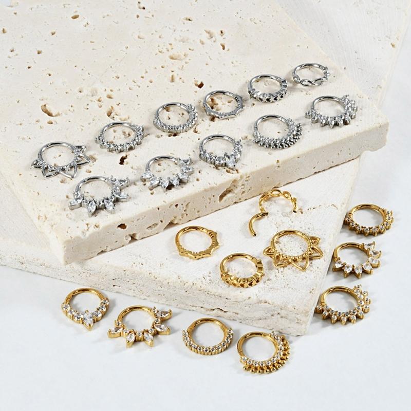 Body Jewelry Cartilage Earrings - Anillo cartílago oreja y nariz 31BB,