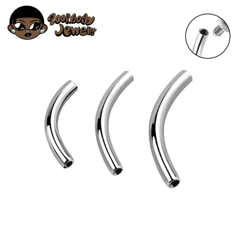 Zoor Body Jewelry - 10 unids/lote ASTM F136 titanio hilo