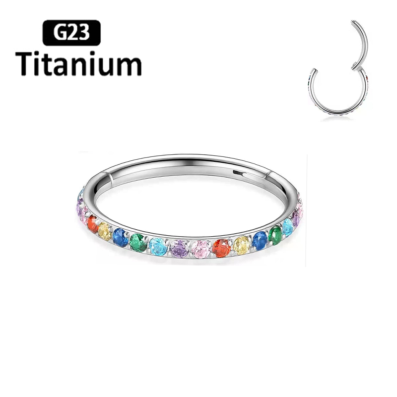 ASTM-pendientes de titanio F13 - Zoor Body Jewelry reseña y precio