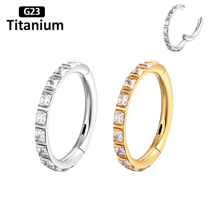 ASTM-pendientes de titanio F13 - Zoor Body Jewelry reseña y precio
