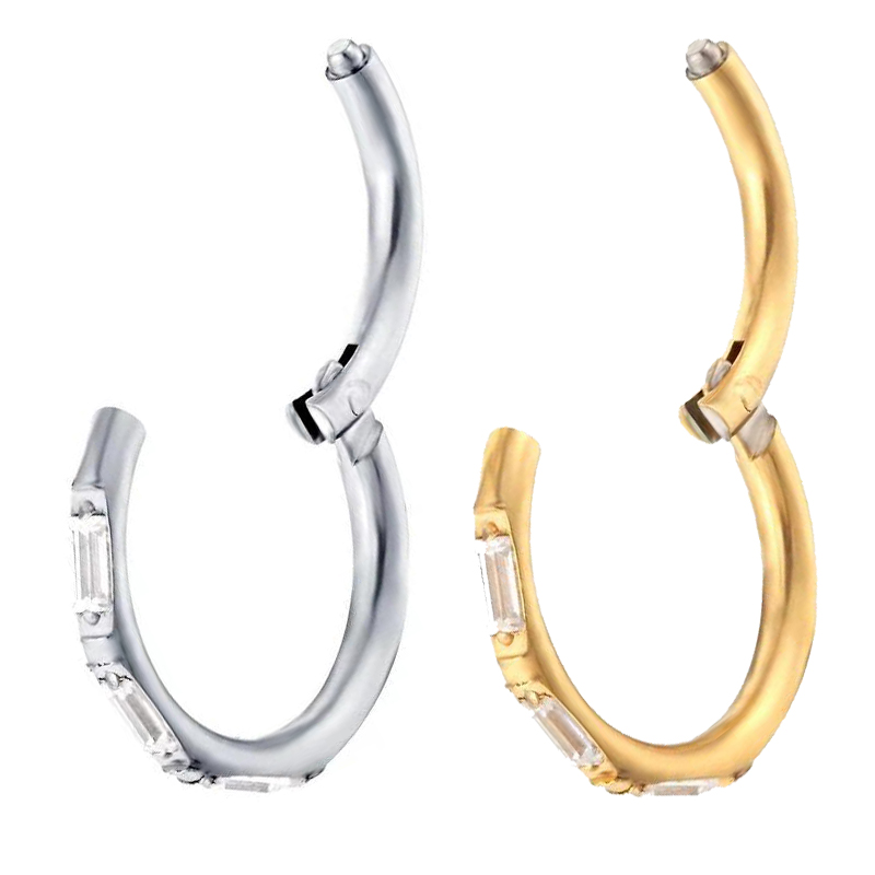 ASTM-pendientes de titanio F13 - Zoor Body Jewelry reseña y precio