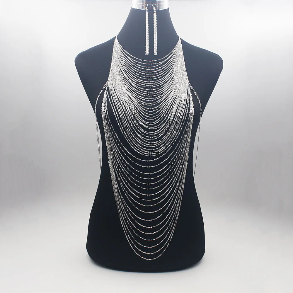 Collar de arnés de esclavo con - Body Jewelry Necklace reseña y precio