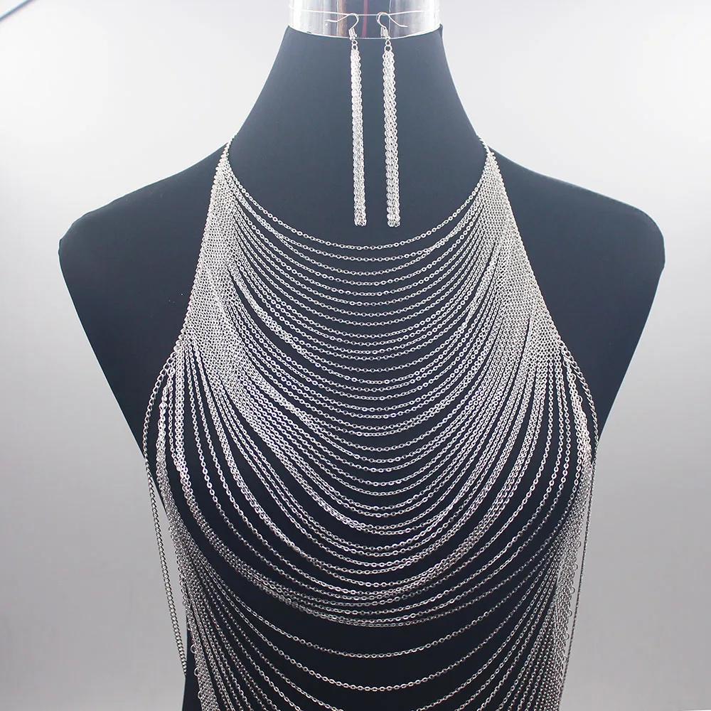 Collar de arnés de esclavo con - Body Jewelry Necklace reseña y precio