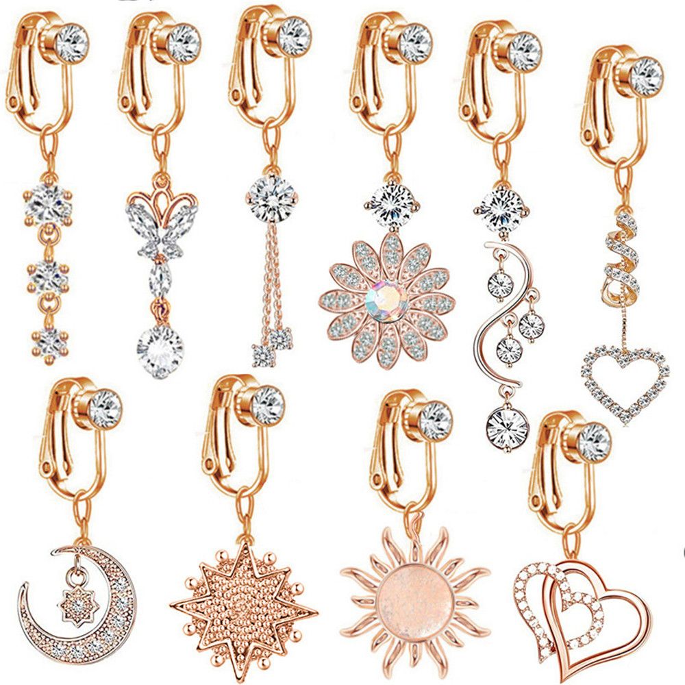 Clip para ombligo con diseño d - Body Jewelry Cartilage Earrings reseña y precio