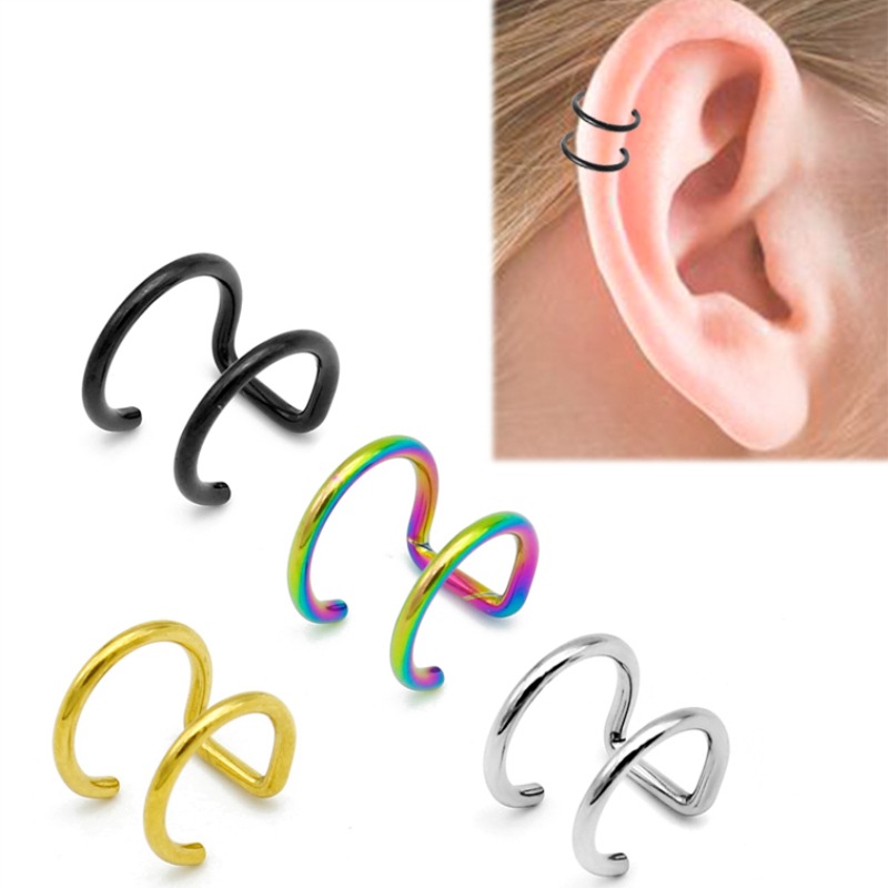 2 Piezas de Pendientes de Clip - Body Jewelry Cartilage Earrings reseña y precio