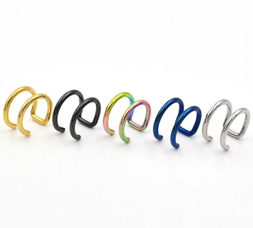 2 Piezas de Pendientes de Clip - Body Jewelry Cartilage Earrings reseña y precio