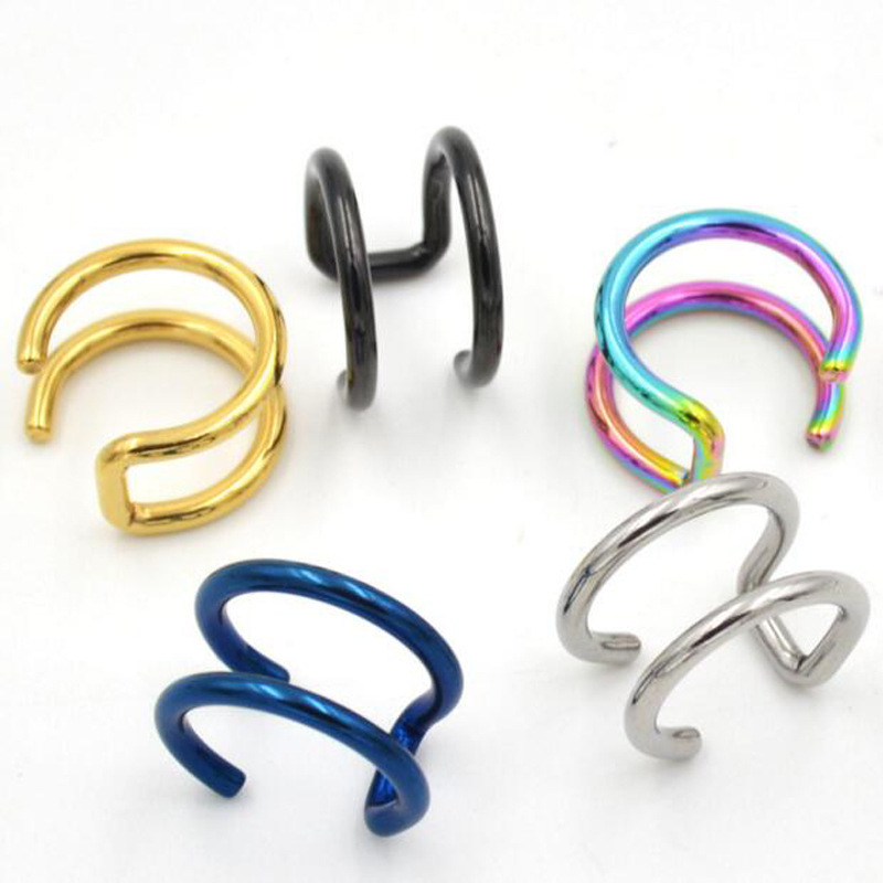 2 Piezas de Pendientes de Clip - Body Jewelry Cartilage Earrings reseña y precio