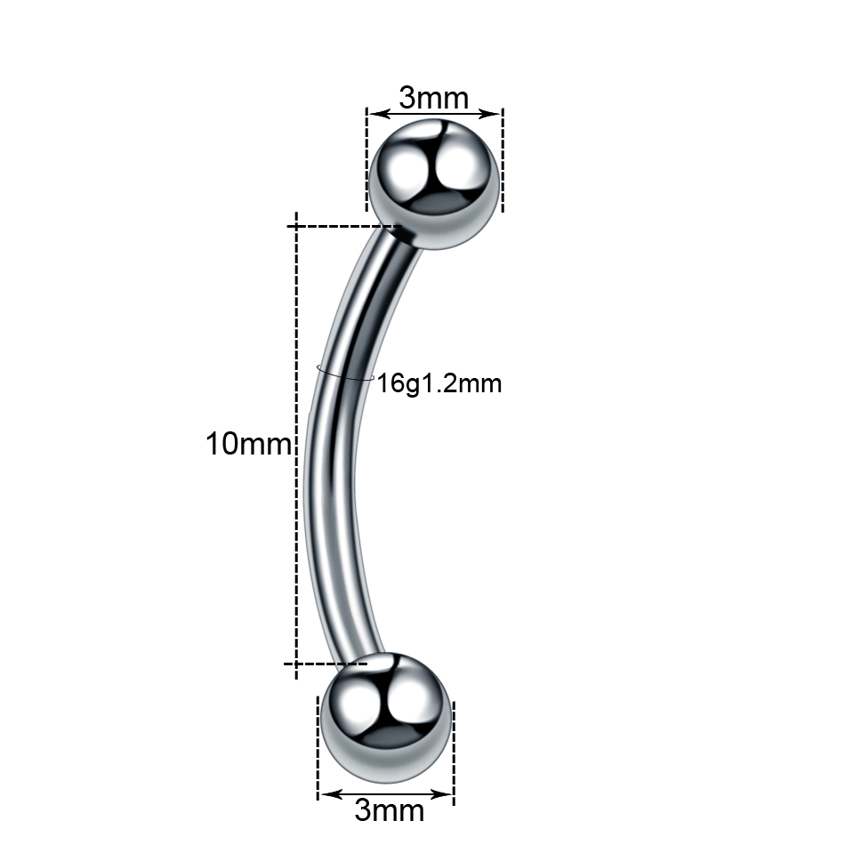 1 unidad Piercing de titanio c - Zoor Body Jewelry reseña y precio