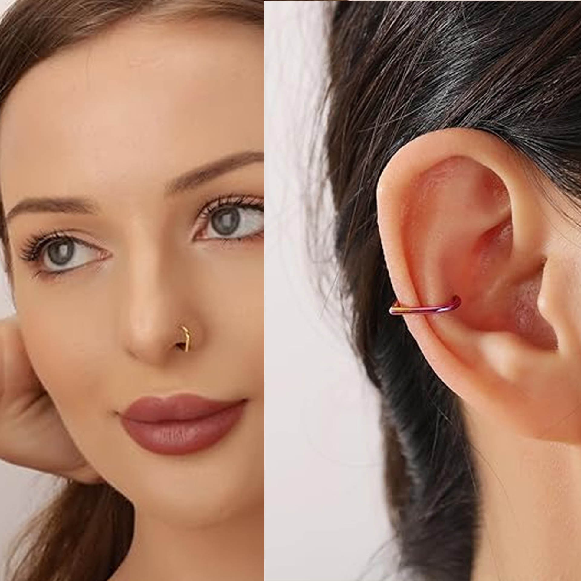Juego de 5 Anillos de Nariz Fa - Body Jewelry Cartilage Earrings reseña y precio