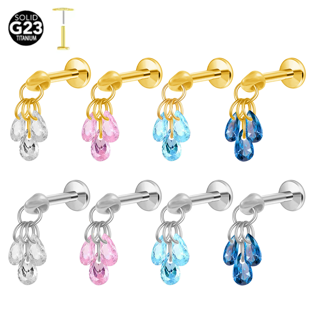 ASTM F136 G23 Titanio lágrima  - Zoor Body Jewelry reseña y precio