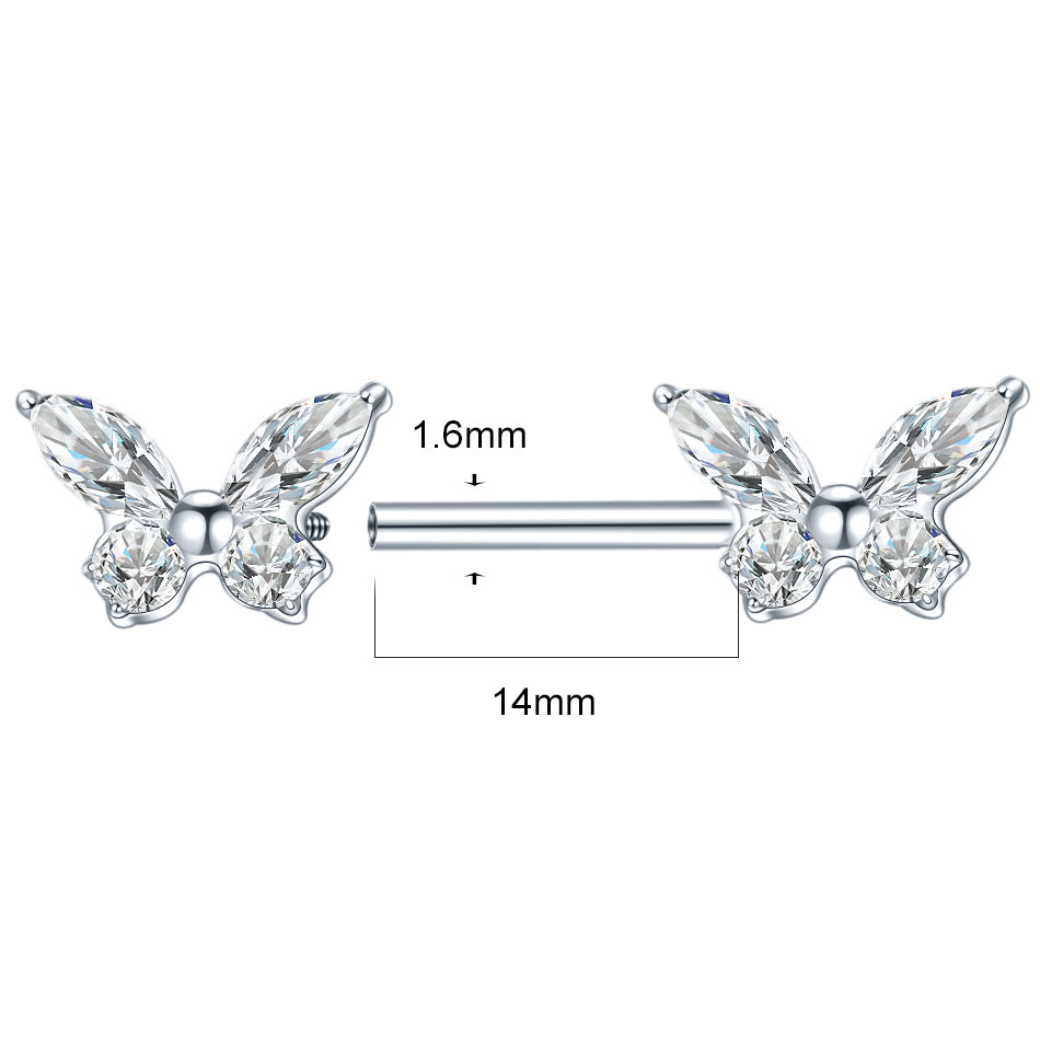 1 Pieza Piercing de Barra Rect - Zoor Body Jewelry reseña y precio