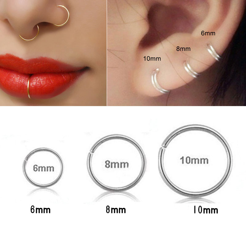 Anillo de plata 925 para la na - Body Jewelry Cartilage Earrings reseña y precio