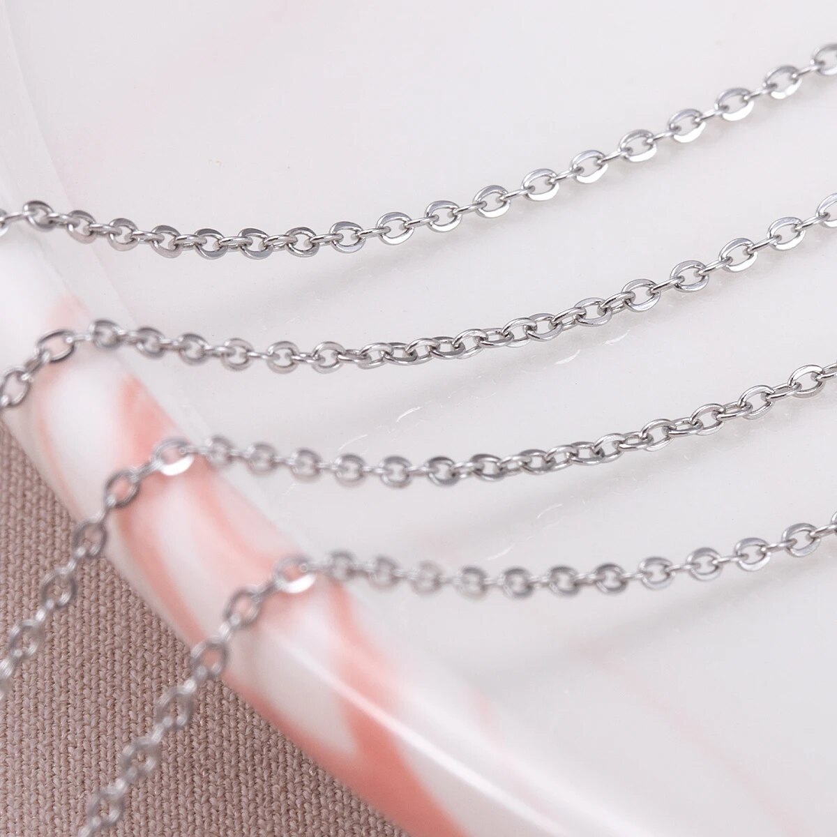 Cadenas finas en forma de O de - Body Jewelry Necklace reseña y precio