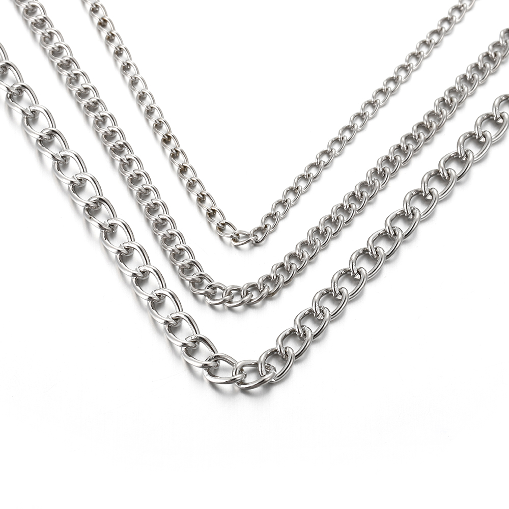 Cadena Delgada de Metal Plano  - Body Jewelry Necklace reseña y precio