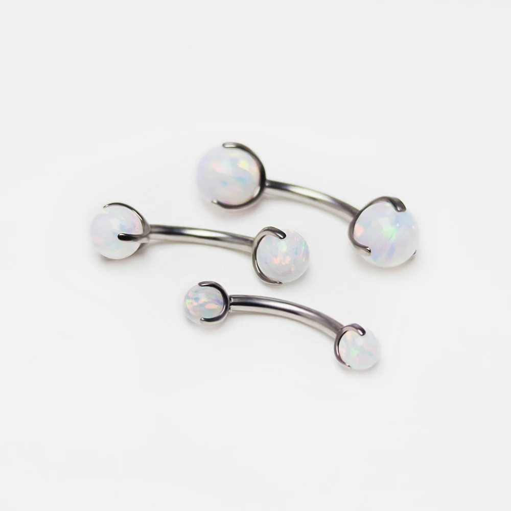 Piercing de ópalo de titanio p - Zoor Body Jewelry reseña y precio
