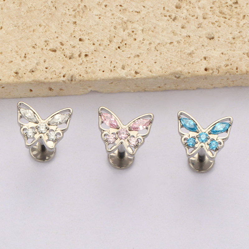 ASTM F136 titanio hueco maripo - Zoor Body Jewelry reseña y precio