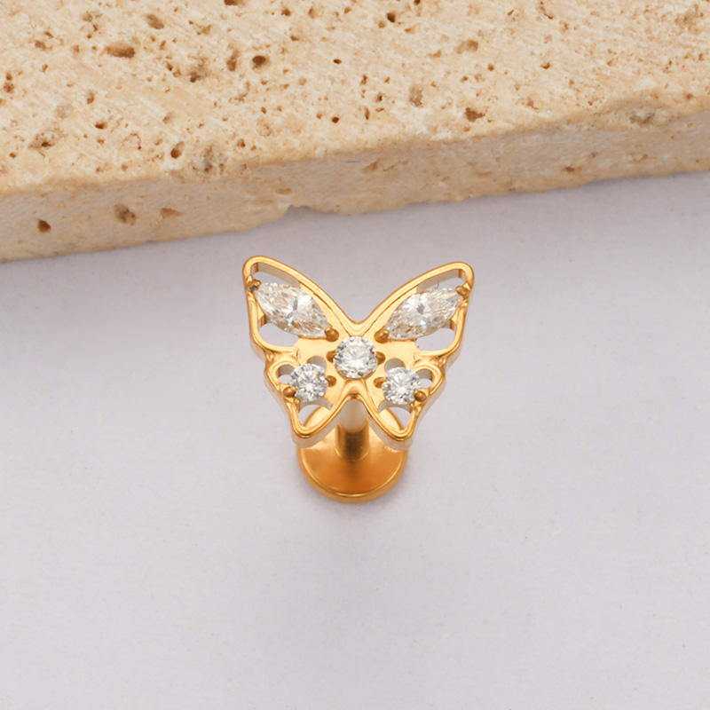 ASTM F136 titanio hueco maripo - Zoor Body Jewelry reseña y precio