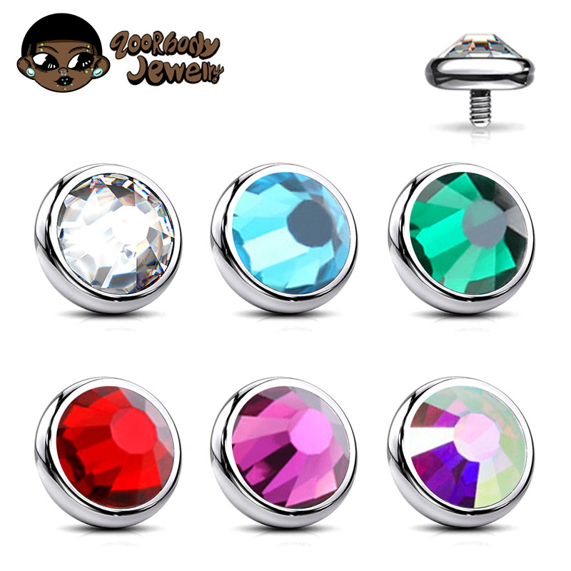 1 Uds ASTM F136 bisel de titan - Zoor Body Jewelry reseña y precio
