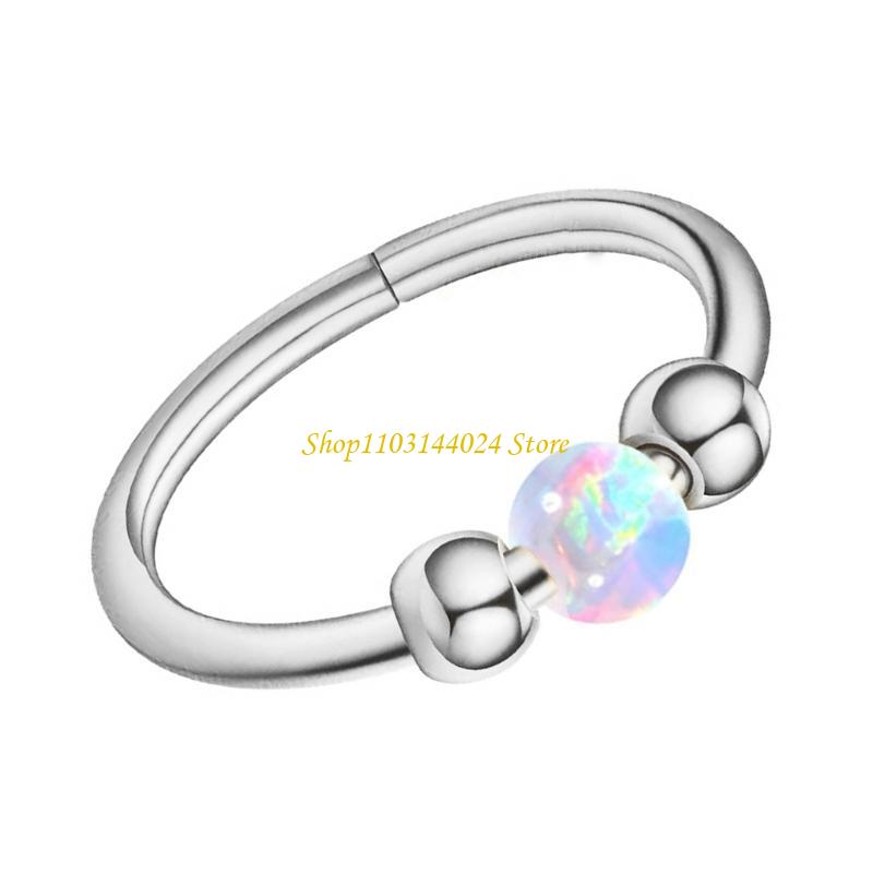 N5KE Anillos nariz ópalo con c - Body Jewelry Cartilage Earrings reseña y precio